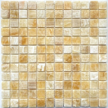 Мозаика PIX306 из оникса Honey onyx (23x23) 30.5x30.5x8 от Pixmosaic (Китай) в Москве