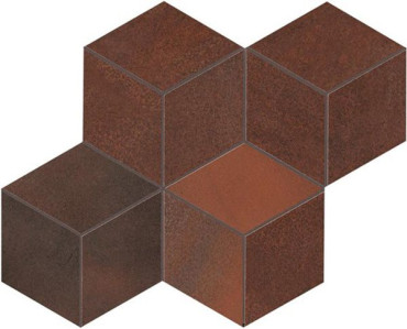 Мозаика Blaze Corten Mosaico Esagono Lapp (A0UM) 30x35 от Atlas Concorde (Италия) в Москве