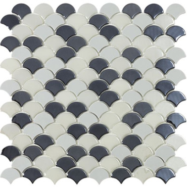 Мозаика Soul Black Mix (на сетке) 31.7x30.7 от Vidrepur (Испания) в Москве
