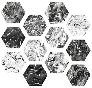 Керамогранит EBRU Shiny Hexa (20 вариаций рис.) 23.2x26.7 от ITT Ceramic (Испания) в Москве