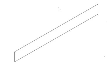 Плинтус BATTISC.ABSOLUTE WHITE 6MM LPP/RTT (97115) 8x80 от AVA Ceramica (Италия) в Москве