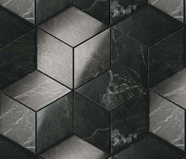Мозаика Marvel Noir St.Laurent Mos. Esagono Lapp. ADVP 30x35 от Atlas Concorde (Италия) в Москве