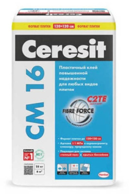 Клей Сeresit CM16 для керамогранита снаружи 25кг от Ceresit (Россия) в Москве