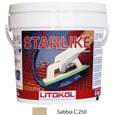 Litochrom Starlike C.250 бежевый (5 кг) от Litokol (Россия) в Москве