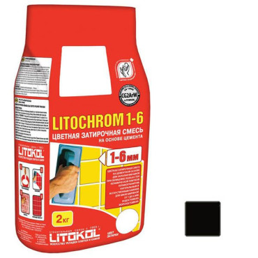 Litochrom 1-6 С.470 чёрный алюм.(2кг.) от Litokol (Россия) в Москве