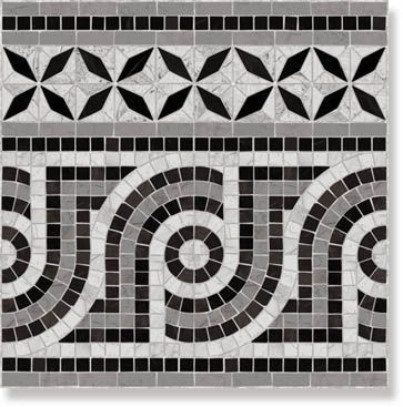 Декор Via Appia Cen. Nola Negro 43.5x43.5 от Vives Ceramica (Испания) в Москве