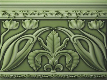 Бордюр Cenefa Lirios verde 15x20 от Decoramia (Испания) в Москве