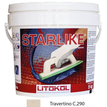 Litochrom Starlike C.290 светло-бежевый (5 кг) от Litokol (Россия) в Москве