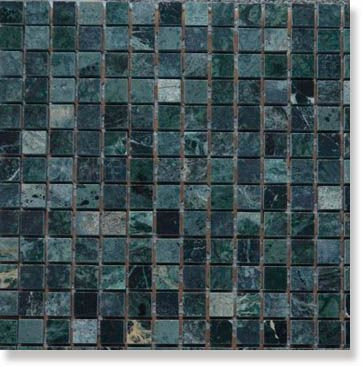 Мозаика Marble Green Tinos (1.5x1.5) 30.5x30.5 от Art&Natura (Италия) в Москве
