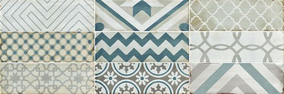 Настенная плитка Collage white 02 10x30 от Gracia Ceramica (Россия) в Москве