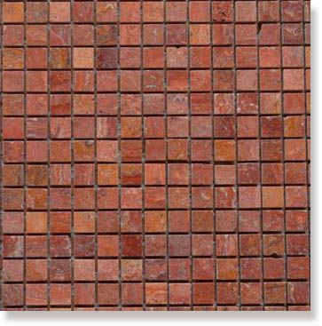 Мозаика Marble Red Travertine (1.5x1.5) 30.5x30.5 от Art&Natura (Италия) в Москве