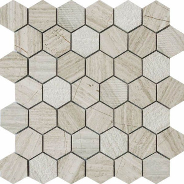 Мозаика QS-Hex012-3f-48H/10 30.5x30.5 от Muare (Китай) в Москве