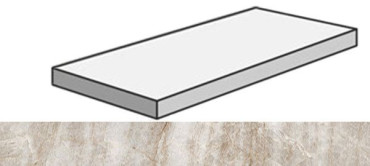 Угловая ступень SENSI GEMS ANG.TOP SX TAJ MAHAL RET левая (PF60005672) 32x120x4.5x2 от ABK Ceramiche (Италия) в Москве