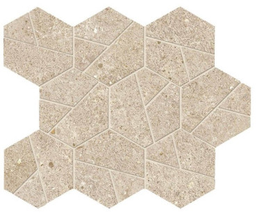 Мозаика Boost Stone Cream Mosaico Hex (A7CV) 25x28.5 от Atlas Concorde (Италия) в Москве