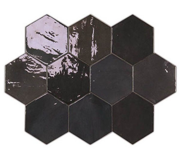 Настенная плитка Zellige Hexa Graphite Глазурованная (122087) 10.8x12.4 от WOW (Испания) в Москве