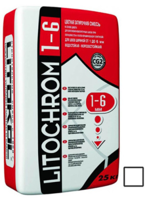 Litochrom 1-6 С.00 белый (25кг) от Litokol (Россия) в Москве