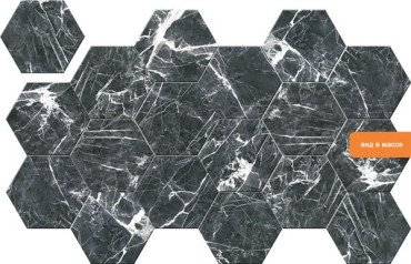 Керамогранит HEXAMIX DARK MARBLE 33x28.5 от Realonda Ceramica (Испания) в Москве