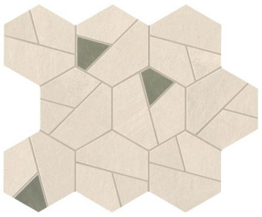 Мозаика Boost Pro Ivory Mosaico Hex Olive (A0QN) 25x28.5 от Atlas Concorde (Италия) в Москве