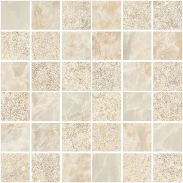 Мозаика Marble-Stone Кремовый Матовый-Лапп. Ректификат (5х5) (K9498848R001VTE0) 30x30 от Vitra (Турция) в Москве