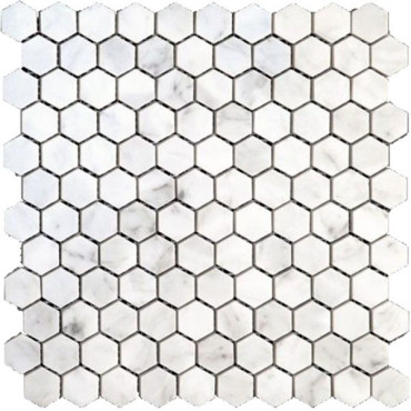 Мозаика мрамор Paladium 7M088-DP (Carrara) 28.5x29.5 от Natural Mosaic (Китай) в Москве