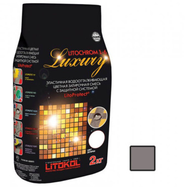 Затирка для швов LITOCHROM 1-6 LUXURY C.10 серый 2kg Al.bag от Litokol (Россия) в Москве