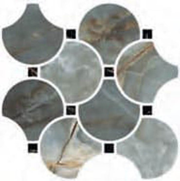 Мозаика SERENADE MOSAICO CIRCLE GREEN 29x29 от Naxos Ceramica (Италия) в Москве