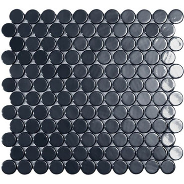 Мозаика Circle № 6005 BR Чёрный (на сетке) 30.6x31.4 от Vidrepur (Испания) в Москве