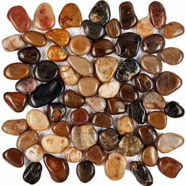 Мозаика PIX266 из гальки 30.5x30.5 от Pixmosaic (Китай) в Москве