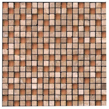 Мозаика Glass&Stone 4PST-013 (15x15) 29.8x29.8 от Natural Mosaic (Китай) в Москве