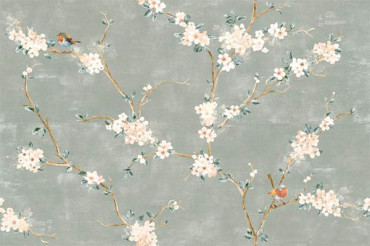 Настенная плитка Mixed Verde Decoro Fiori di Pesco Rett.(A+B) (RC5L) 40x120 от Ragno (Италия) в Москве