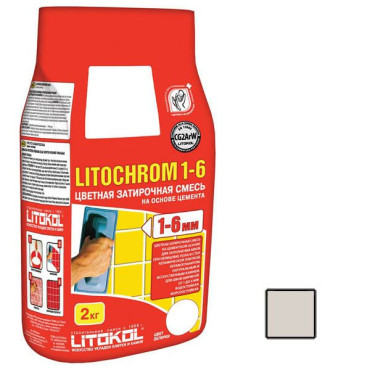 Litochrom 1-6 С.20 светло-серый алюм.(2кг) от Litokol (Россия) в Москве