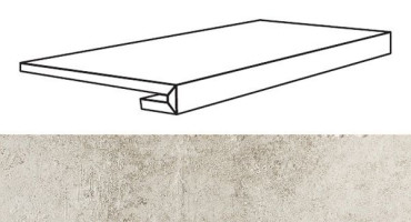 Фронтальная ступень с капиносом REX LA ROCHE BLANC GRADINO (742252) 33x120x3 от REX Ceramiche (Италия) в Москве