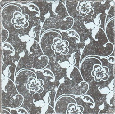 Декор BLACK MARBLE Motif №2 черный 10x10 от Stone4Home (Турция) в Москве