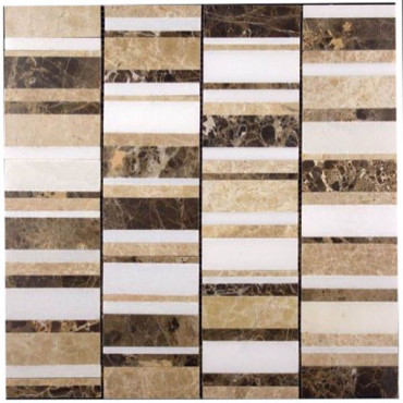 Мозаика Glass&Stone KB-C05 полированная 30.5x30.5 от Natural Mosaic (Китай) в Москве