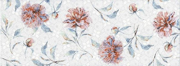 Настенная плитка 15004 N Ковентри цветы (8мм) 15x40 от Kerama Marazzi (Россия) в Москве