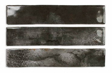 Настенная плитка ENAMEL CHARCOAL (123144) 5x25 от DNA Tiles (Испания) в Москве