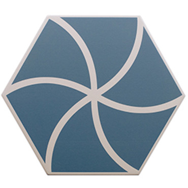 Керамогранит FANCY WAVES OCEAN (127014) 20x23 от DNA Tiles (Испания) в Москве
