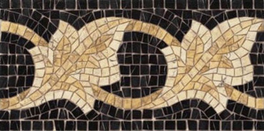 Бордюр Cenefa Afrodita Negro 21.7x43.5 от Vives Ceramica (Испания) в Москве