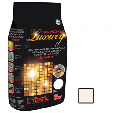 Затирка для швов LITOCHROM 1-6 LUXURY С.50 светло-бежевая затирочная смесь (2 кг) от Litokol (Россия) в Москве