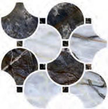 Мозаика SERENADE MOSAICO CIRCLE BLUE 29x29 от Naxos Ceramica (Италия) в Москве