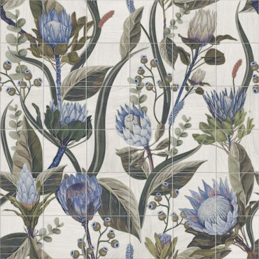 Панно Mural Blue Leaves (комп/36шт) 120x120 от Mainzu (Испания) в Москве