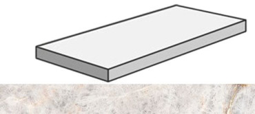 Угловая ступень SENSI GEMS ANG.TOP SX CRYSTAL левая (PF60005697) 32x120x4.5x2 от ABK Ceramiche (Италия) в Москве