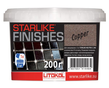 Starlike COPPER добавка медного цвета для затирки ведро 100г от Litokol (Россия) в Москве