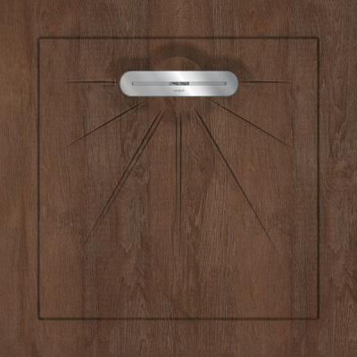 Керамический душевой поддон OAKWOOD RED BROWN - MULTI LINEAR MASSIVE 90 90x90 от Aquanit (Турция) в Москве