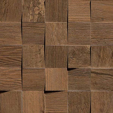 Мозаика Axi Dark Oak Mosaico 3D (AMV9) 35x35 от Atlas Concorde (Италия) в Москве