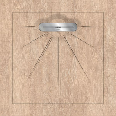 Керамический душевой поддон OAKWOOD LIGHT BROWN - MULTI LINEAR MASSIVE 90 90x90 от Aquanit (Турция) в Москве