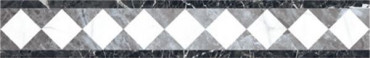 Бордюр Black&White K-60/LR/f01-cut 10x60 от Kerranova (Россия) в Москве