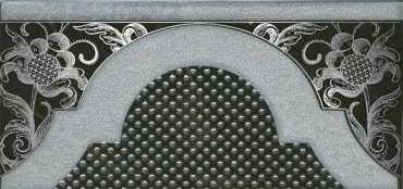 Декор Фрагонар HGD/B266/16072 чёрный 7.4x15 от Kerama Marazzi (Россия) в Москве