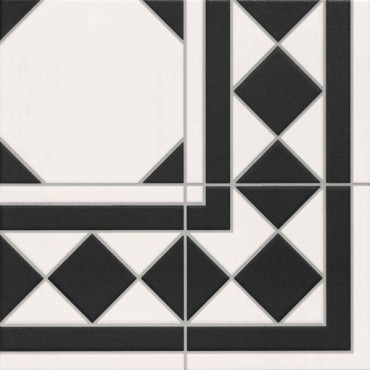 Декор Oxford Negro Esquina 33.3x33.3 от Realonda Ceramica (Испания) в Москве