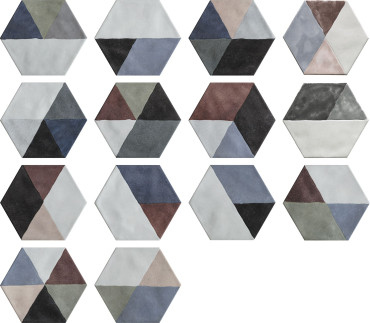 Керамогранит Materia Prima Esag. INSERTO RAINBOW (1069930) 24x27.7 от Cir Ceramiche (Италия) в Москве